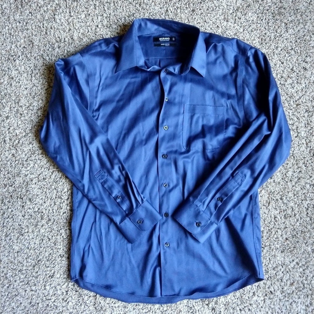 NWOT Murano Men's Liquid Cotton Dress Shirt 16/33